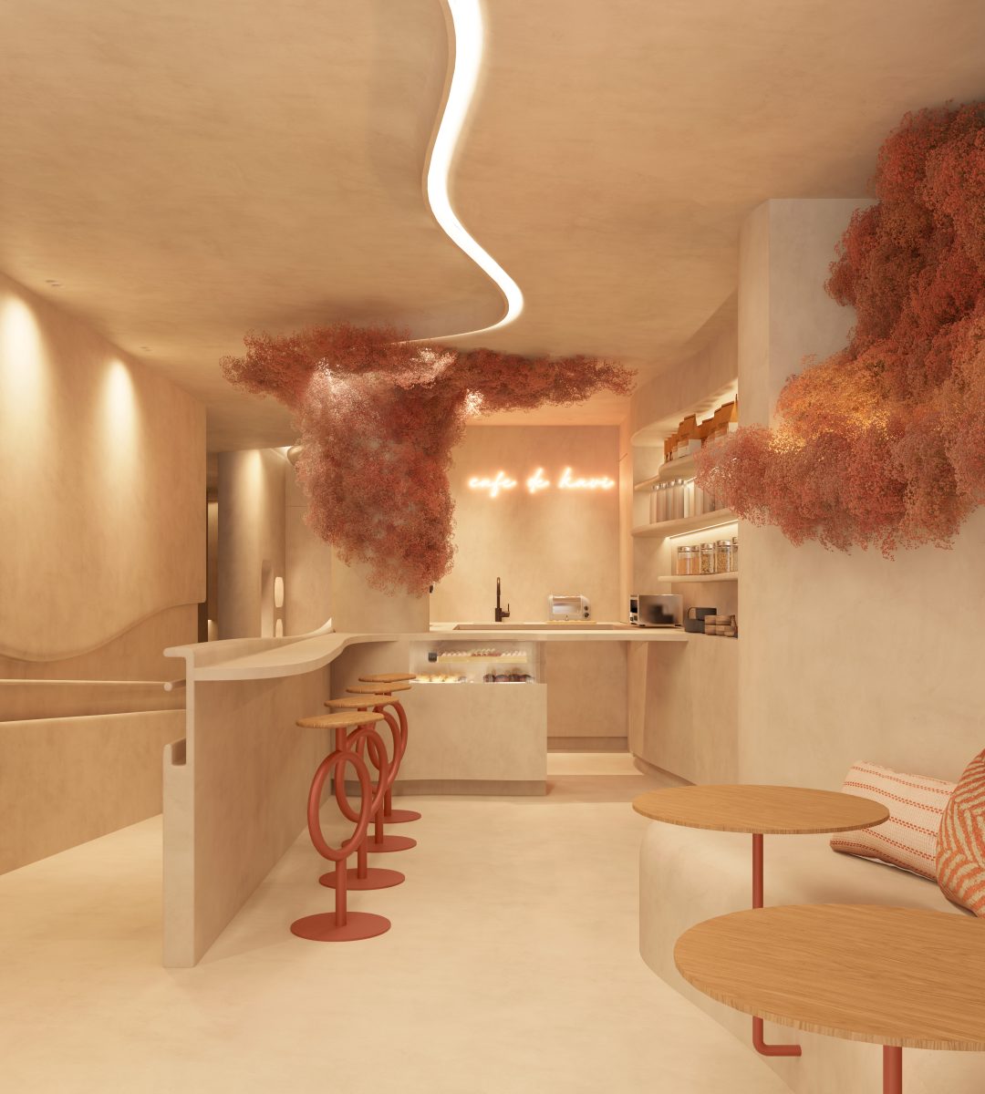 Un estudio de yoga en la ciudad